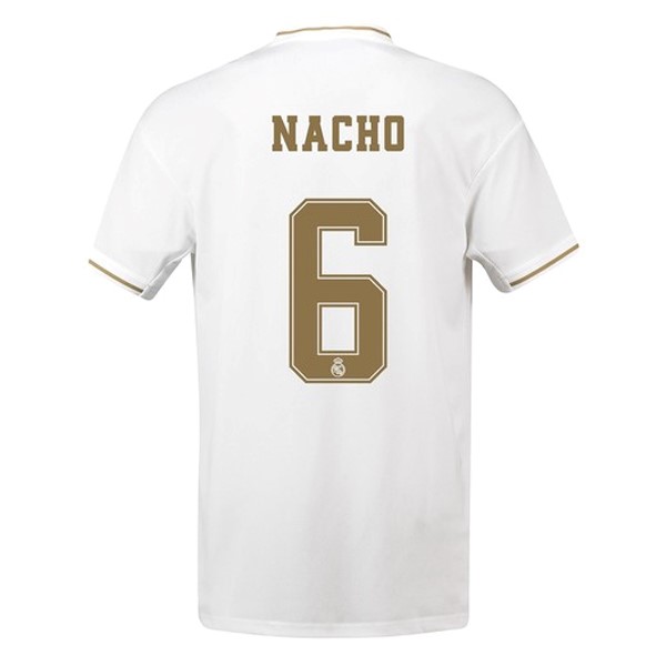 Camiseta Real Madrid NO.6 Nacho 1ª Kit 2019 2020 Blanco
